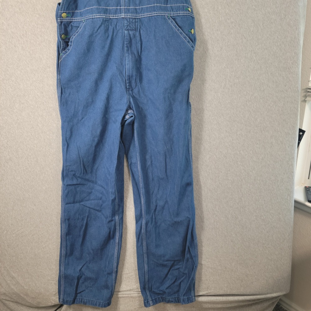 Liberty Denim Bib Overalls Mens 38x32 Jean Workwear Carpenter Utility Farm - Picture 4 of 15